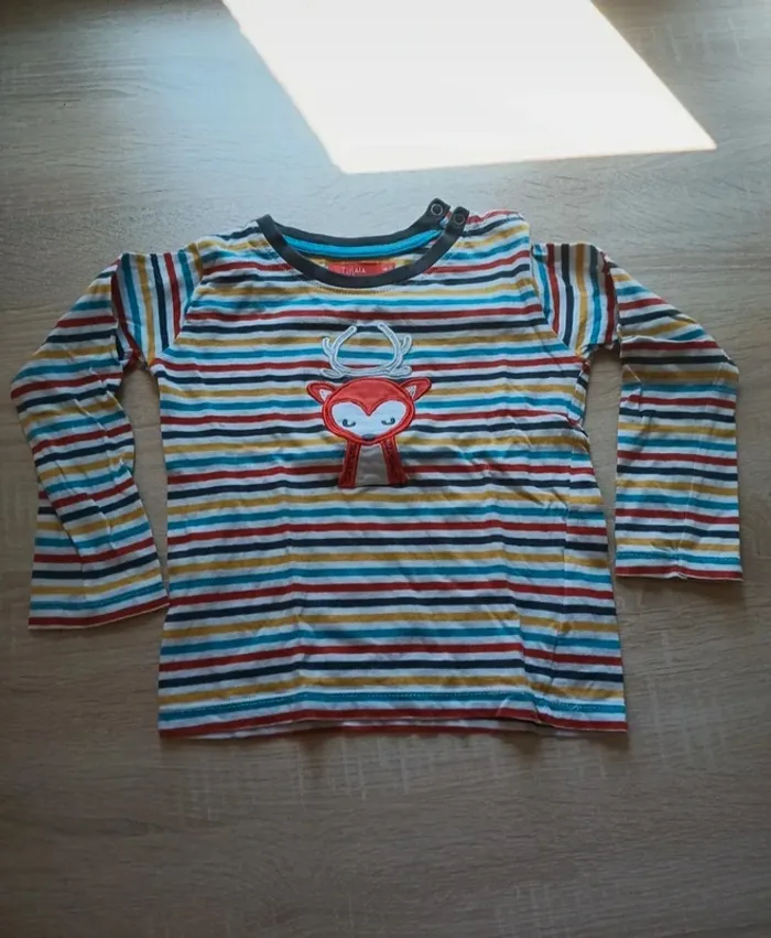 Tee-shirt manches longues tissaia taille 2 ans