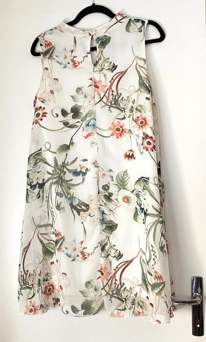 Robe Sans Manches Chic Imprimée Fleurs Taille M - photo numéro 4