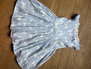 Robe bleue libellules Jacadi 8 ans