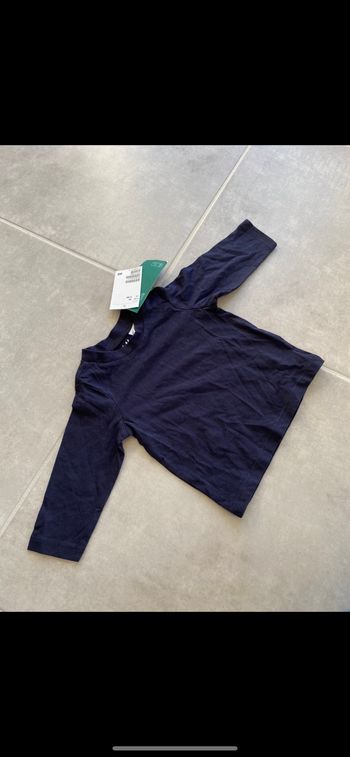 Tee shirt manches longues Coton organic mixte 3 mois