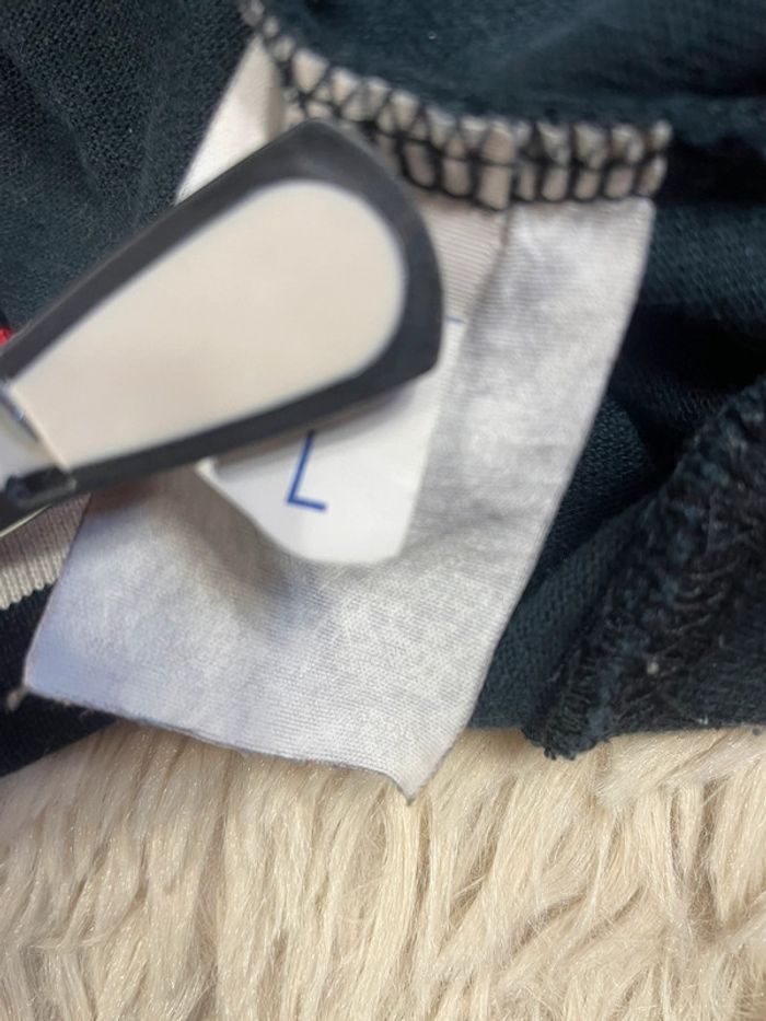 Veste survêtement Sergio Tacchini vintage noir et rouge taille L y2k logo brodé - photo numéro 8