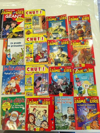 Lot de 16 livres j'aime lire/je lis déjà/ chut je lis !