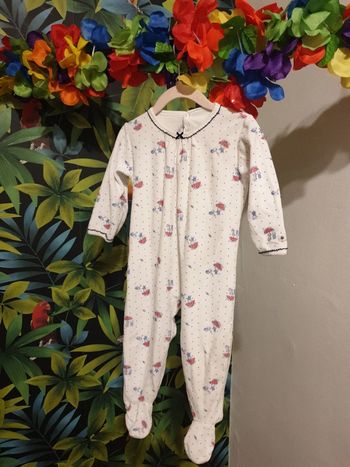 Pyjama velours mixte