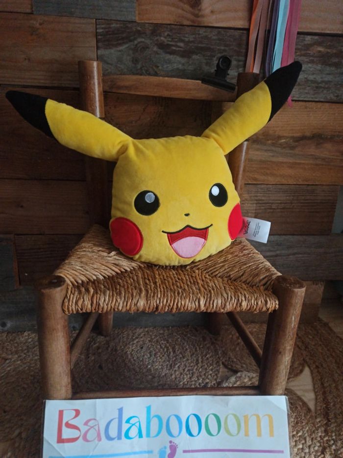 Peluche coussin pokemon Pikachu tbe - photo numéro 6