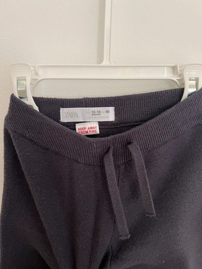 Pantalon en maille gris Zara 86cm - photo numéro 2