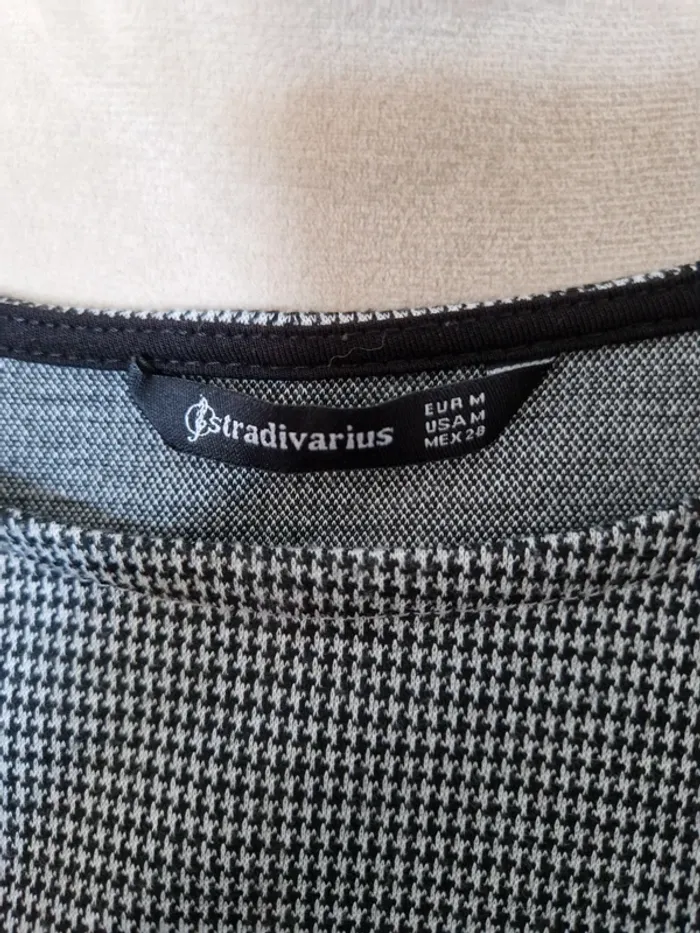 Haut motif pied de poule stradivarius taille M - photo numéro 4