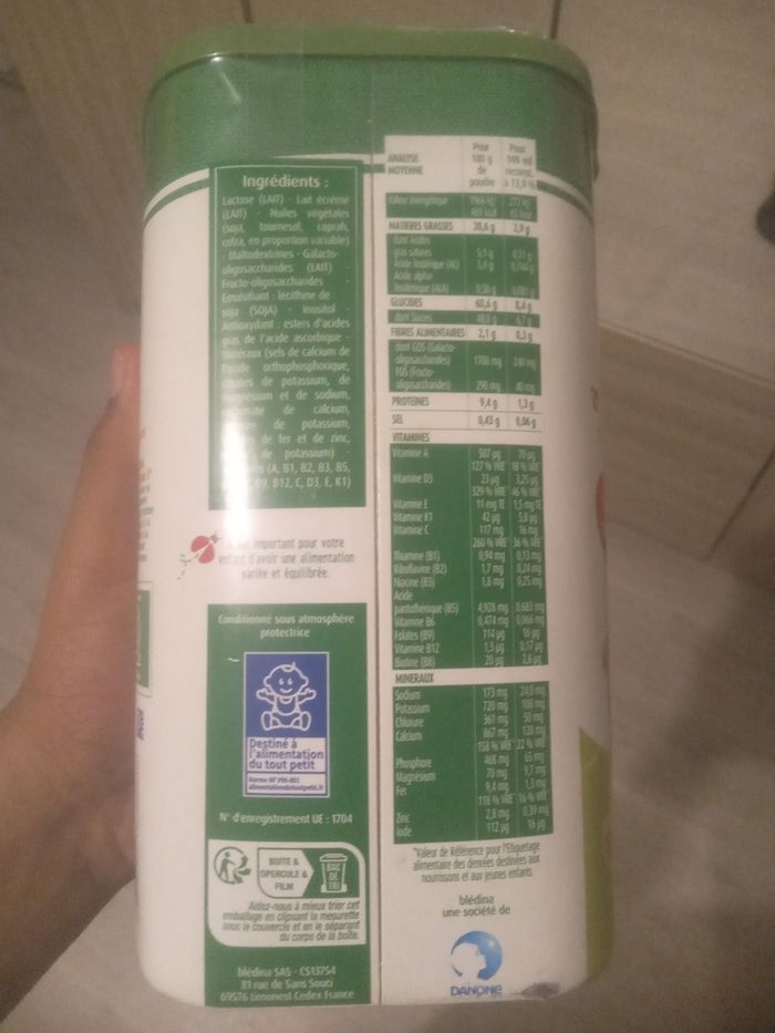 Lait blédilait pour bébe 3 - photo numéro 4