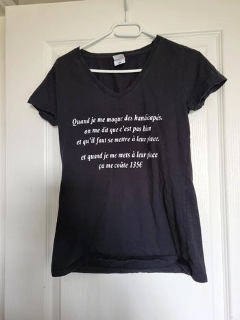T shirt à message