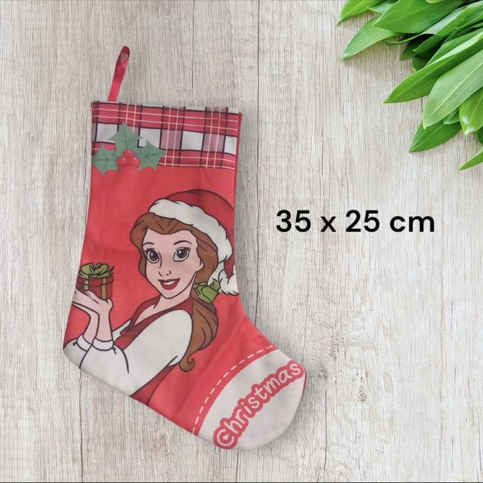 Chaussette botte de Noël belle et la bete princesses Disney