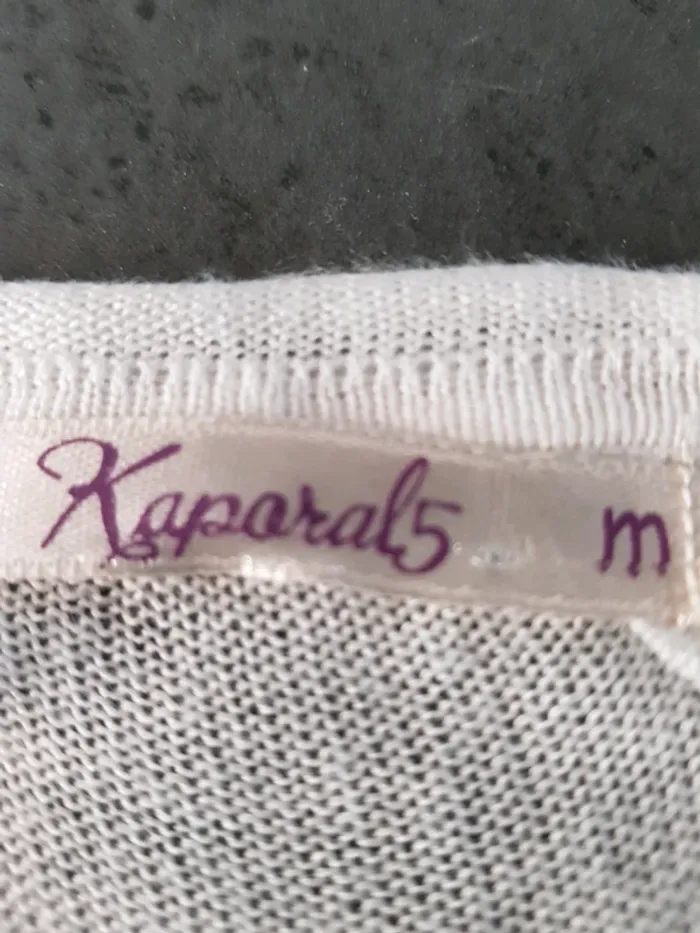 Haut Kaporal blanc/mauve M - photo numéro 4