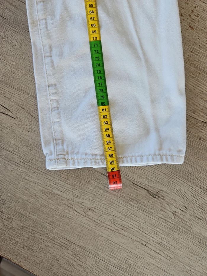 Pantalon blanc cassé, coupe droite, large, Shein, XS - photo numéro 10