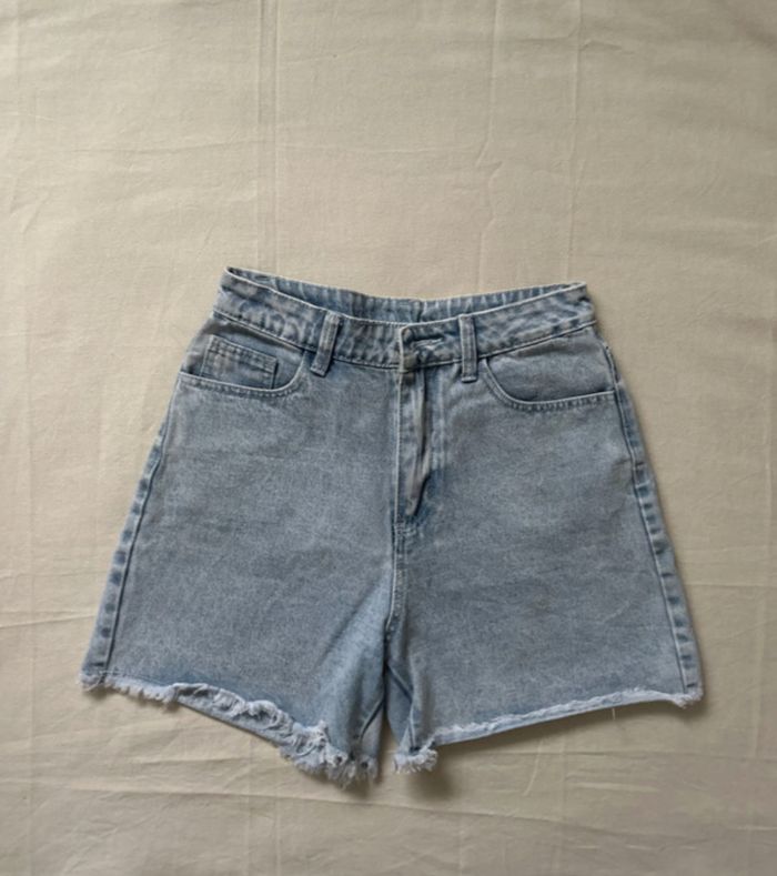 Short en jean taille haute