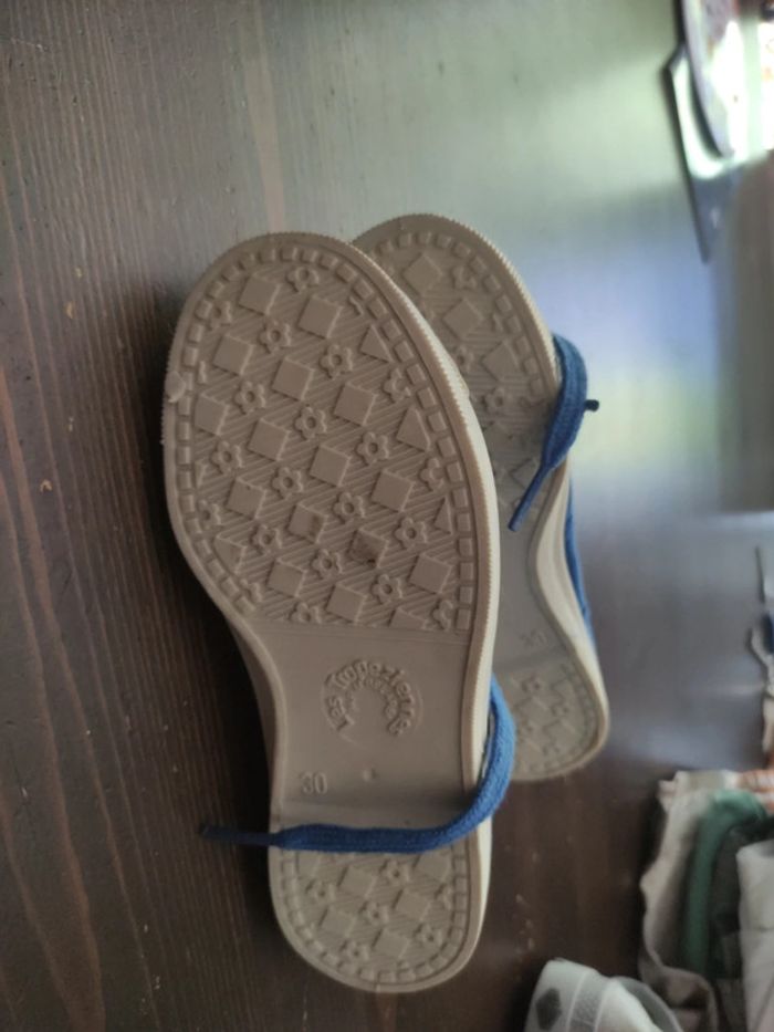 Tennis en toile les tropéziennes pointure 30 neuves - photo numéro 4