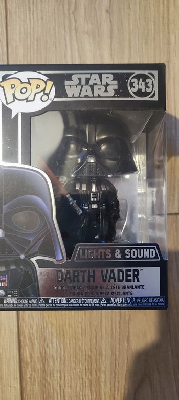 Funko Pop Star Wars Darth Vader #343 – Lights & Sound – comme neuve