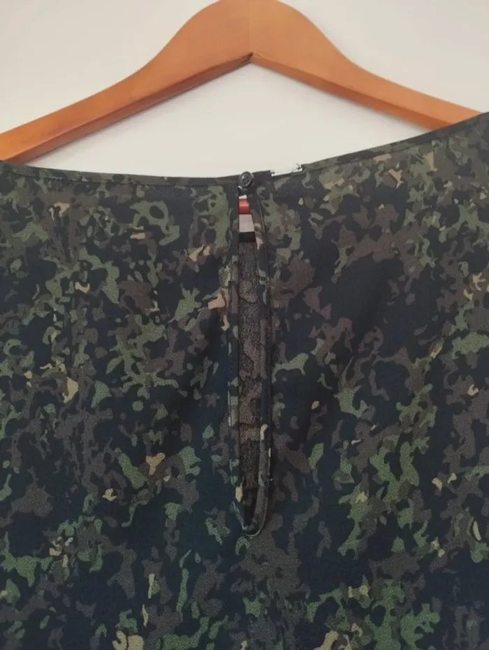 Robe camouflage avec ceinture cuir ikks - photo numéro 2