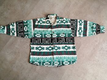 Chemise ou sur chemise multicolore épaisse 8 ans