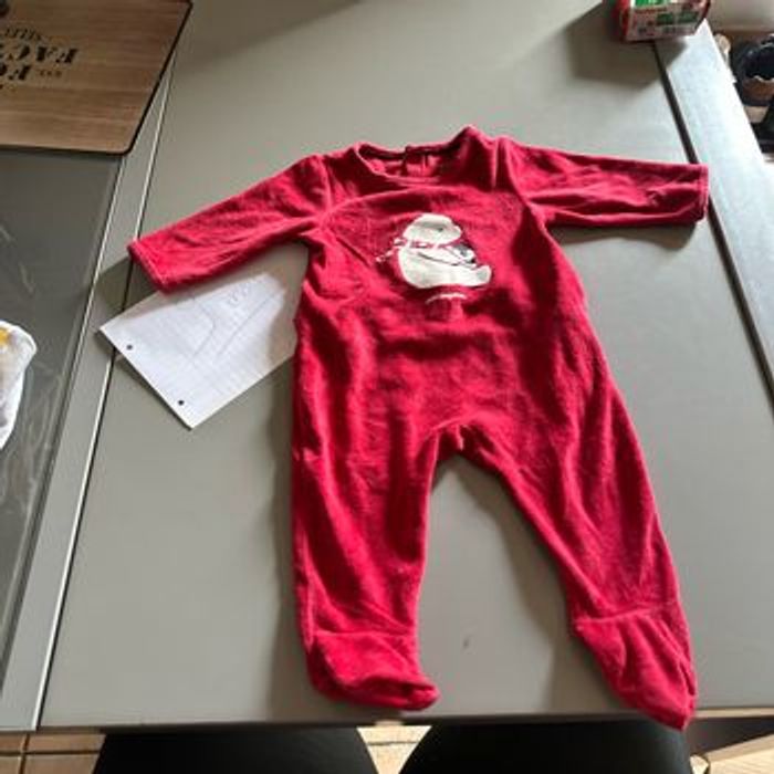 Lot  de 3 pyjama en velours ouverture dans le dos - photo numéro 2