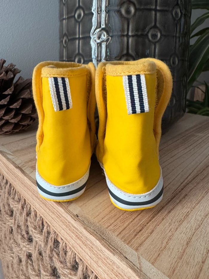 🌸Bottes pluie bébé Petit bateau jaune marin - photo numéro 2