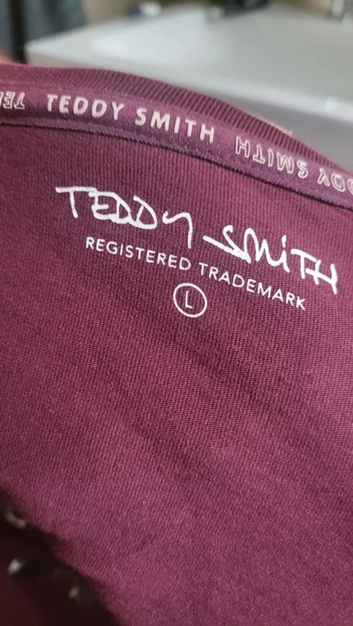 Tee-shirt Teddy Smith L bordeau - photo numéro 3