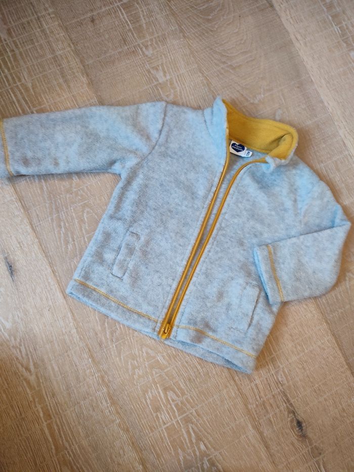 Gilet zippé polaire 12 mois