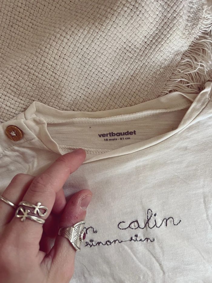 Ensemble short et tee-shirts vertbaudet beige - photo numéro 3