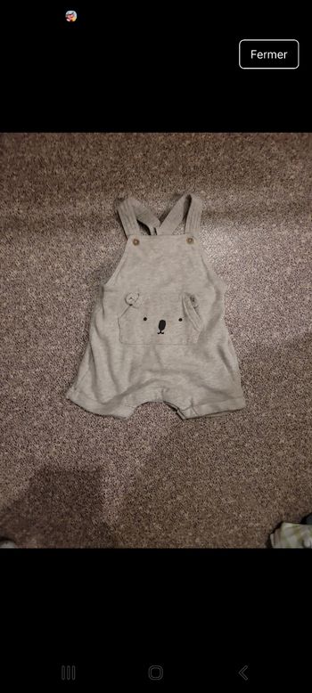 Salopette short 3mois