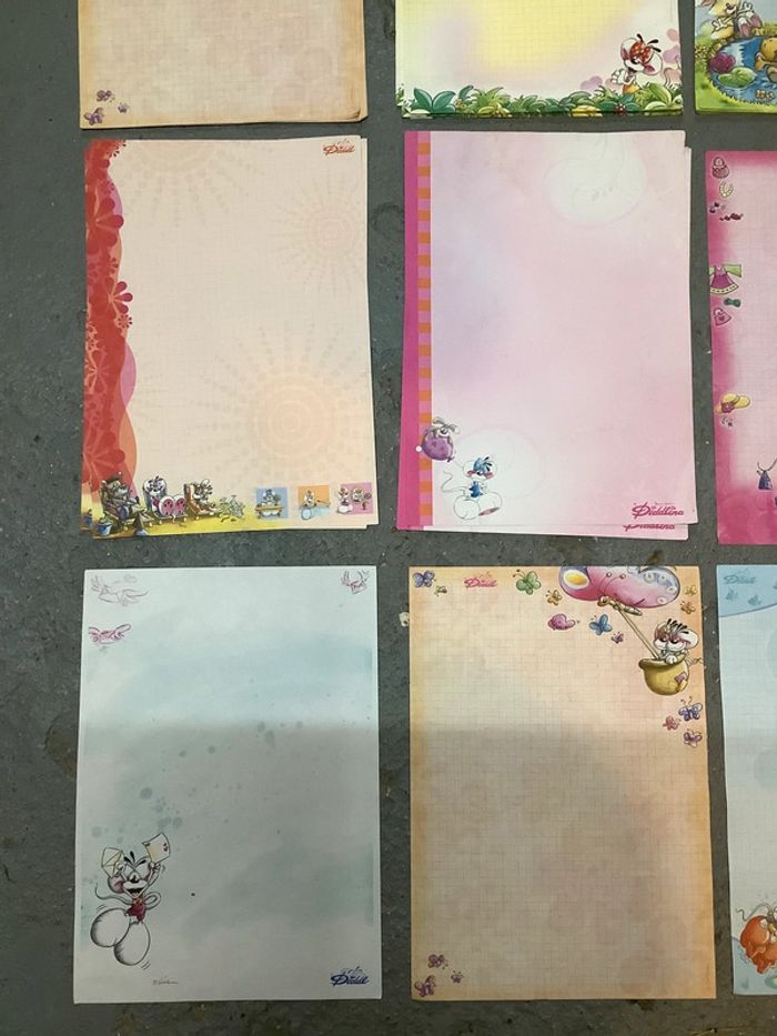 Lot feuilles Diddl vintage - photo numéro 2