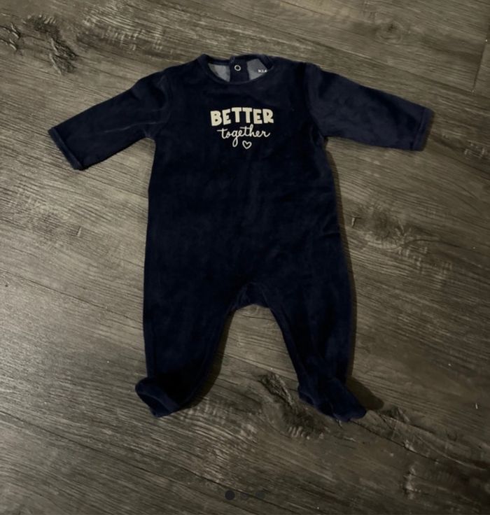 Pyjamas bleu kiabi bébé 3m - photo numéro 1