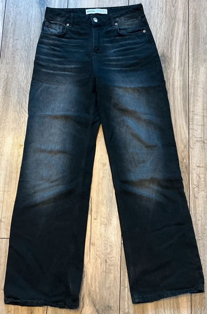 Schwarze Bershka Jeans - photo numéro 4