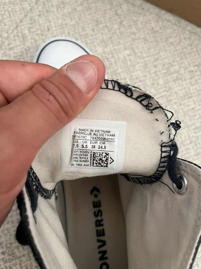 Converse En Cuir Pour Femme Taille (38) - photo numéro 6