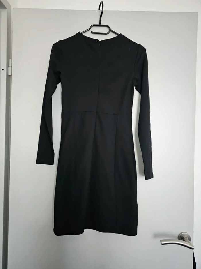 Robe noire avec détails strass "XStone" - Mango - Taille XS - photo numéro 4