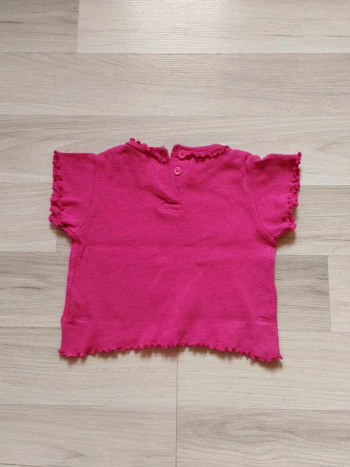 Lot de 2 tee-shirts manches courtes 6 mois - photo numéro 3