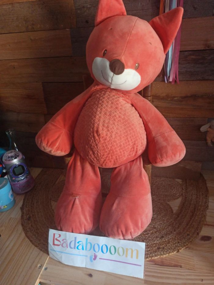 Peluche grand renard Nattou tbe - photo numéro 3