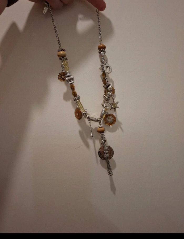 Collier breloque argenté - photo numéro 3