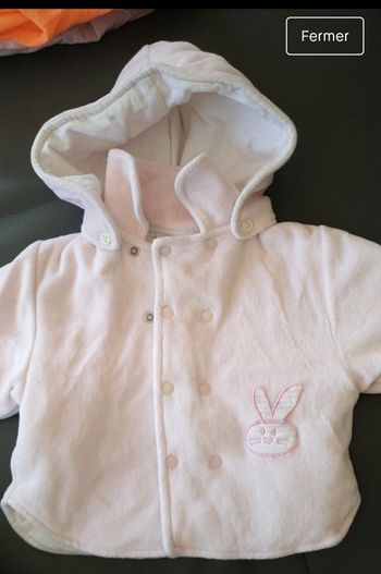 Blouson chaud pour nouveau né 1 mois
