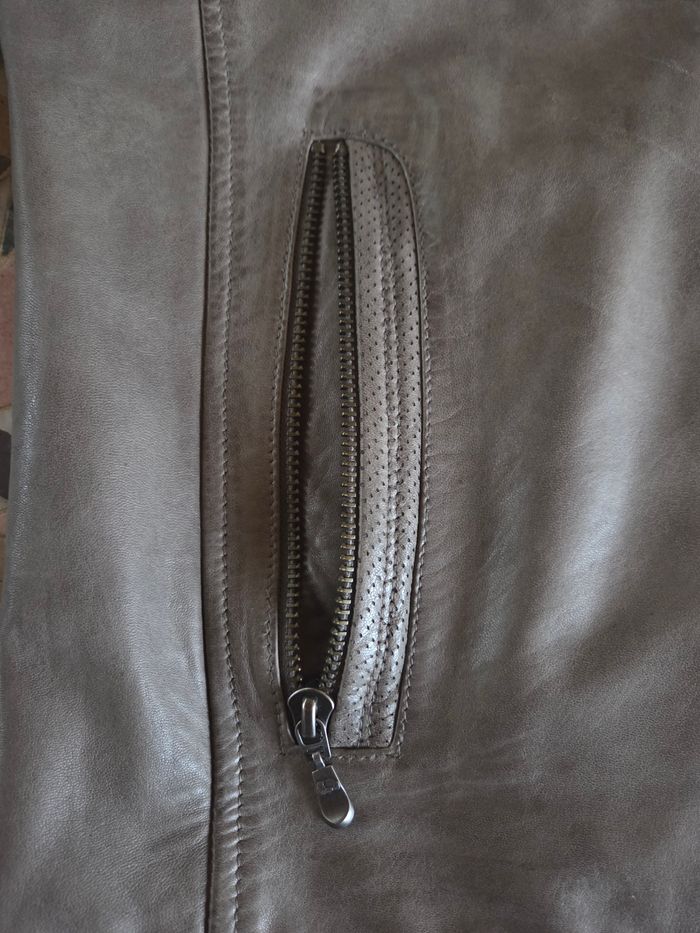 Veste en cuir mise au Green xxl homme - photo numéro 7