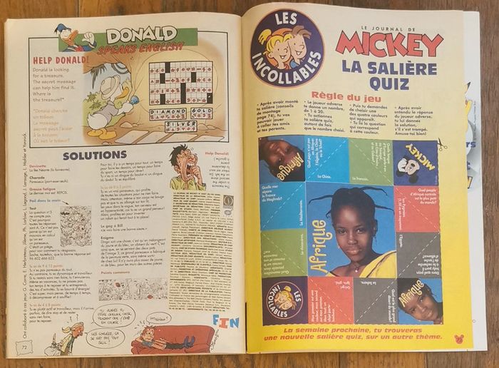 Ancien journal de mickey avec cadeau voiture Donald 2000 N°2497 vintage - photo numéro 14