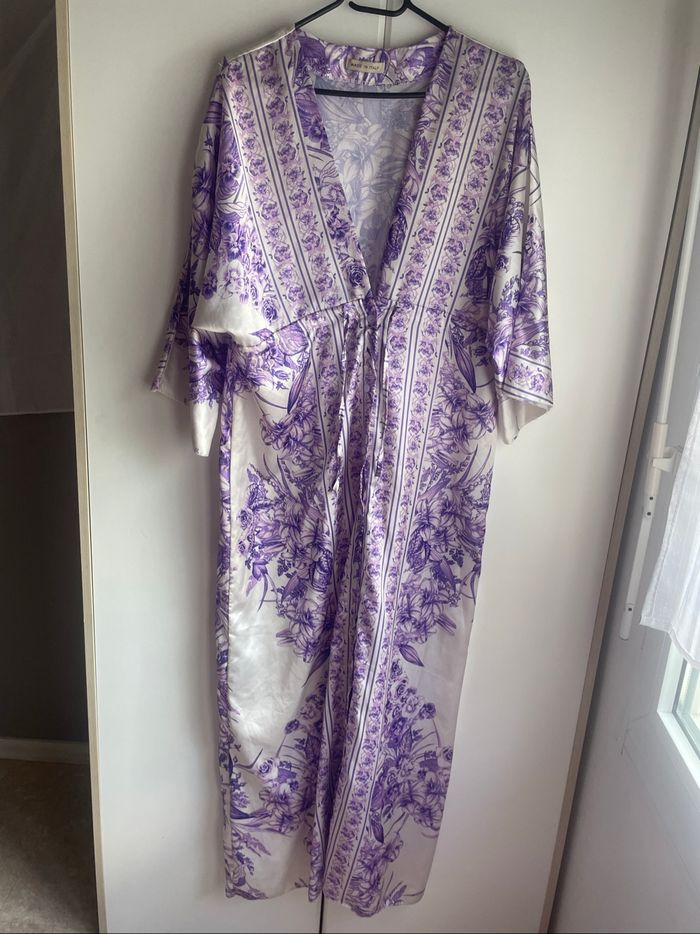 robe kimono violette