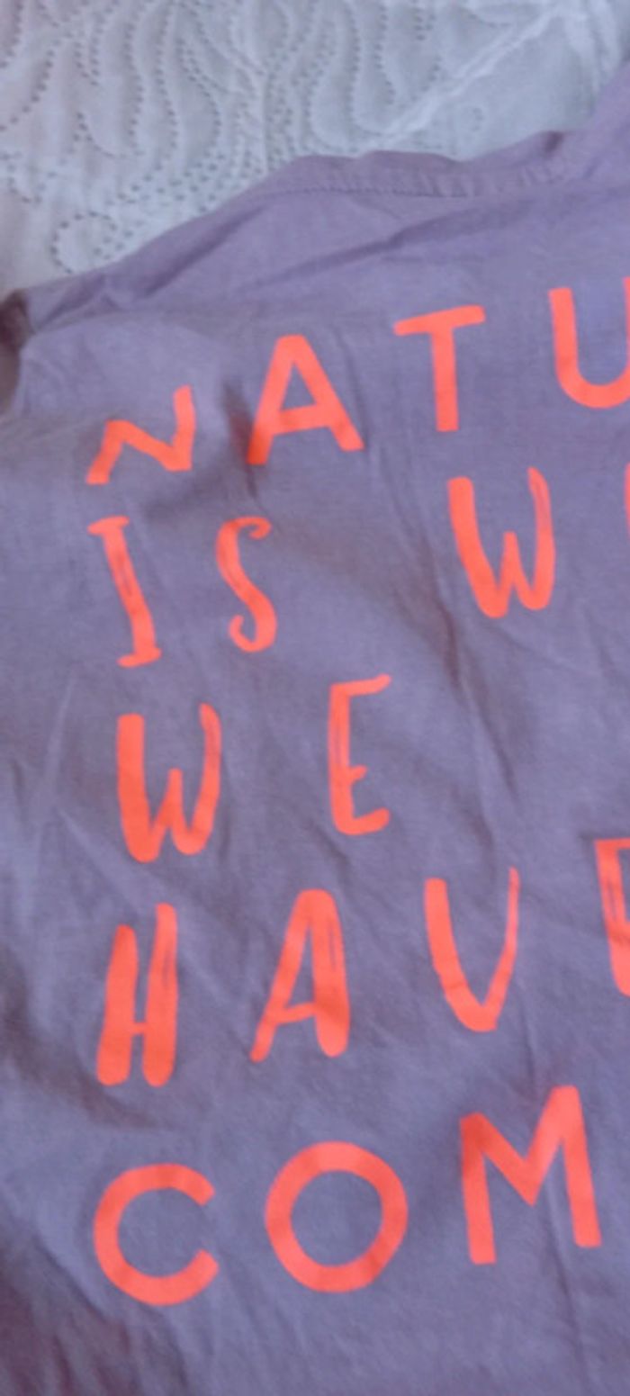 Tee-shirt à nouer thème nature mauve fille 10 ans zeeman - photo numéro 12