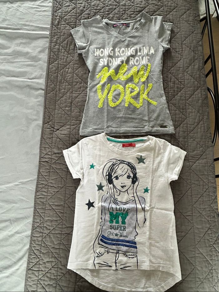 Lot de 7 t-shirts manches courtes ado fille - photo numéro 5