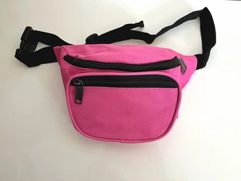 Sac banane rose ceinture ajustable