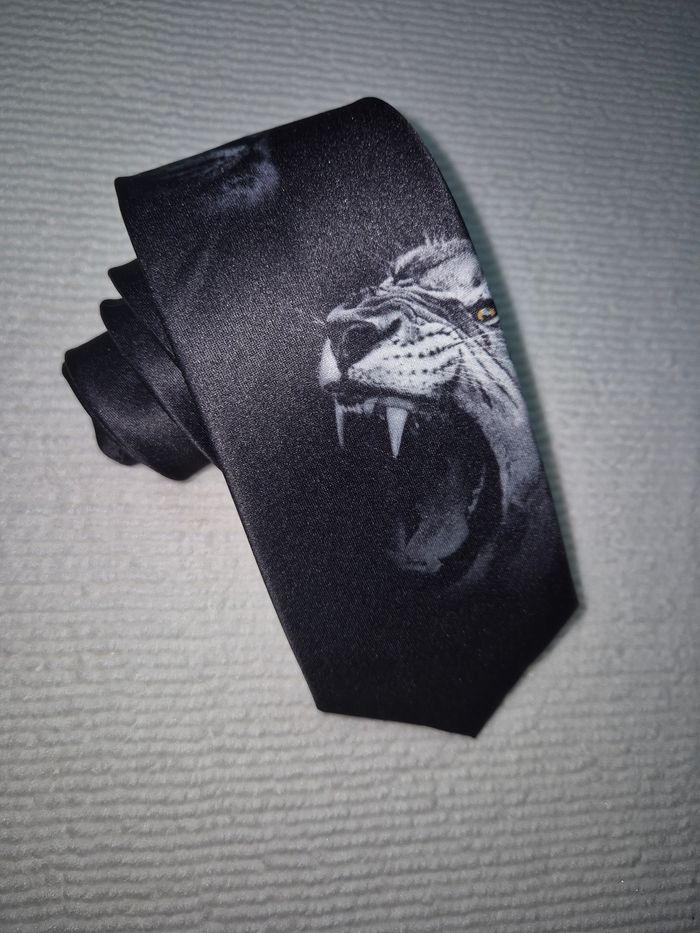 Cravate tigre blanc - photo numéro 4