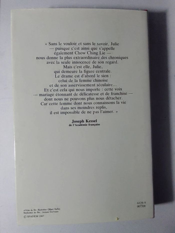 Chow Ching Lie 📚 Le Palanquin des larmes - photo numéro 2