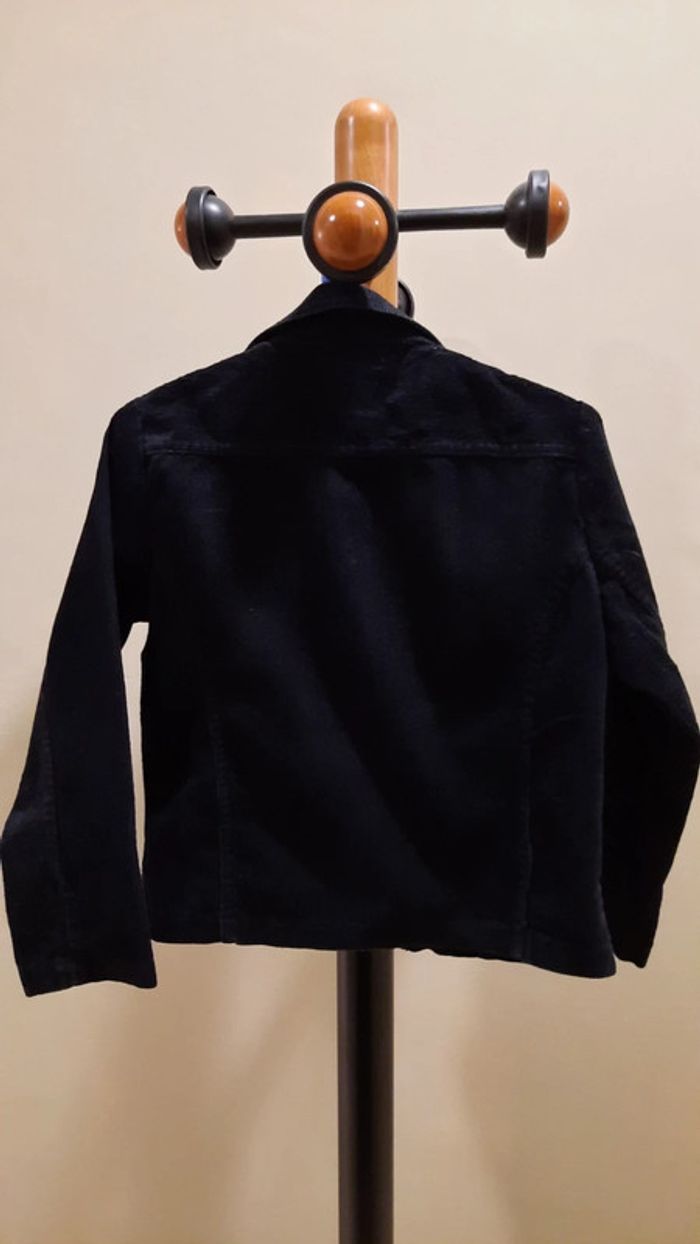 Veste côtelée noire fille T. 10 ans - photo numéro 2