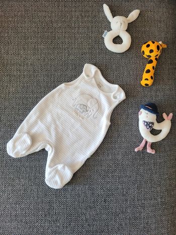 Combinaison en velours mixte naissance