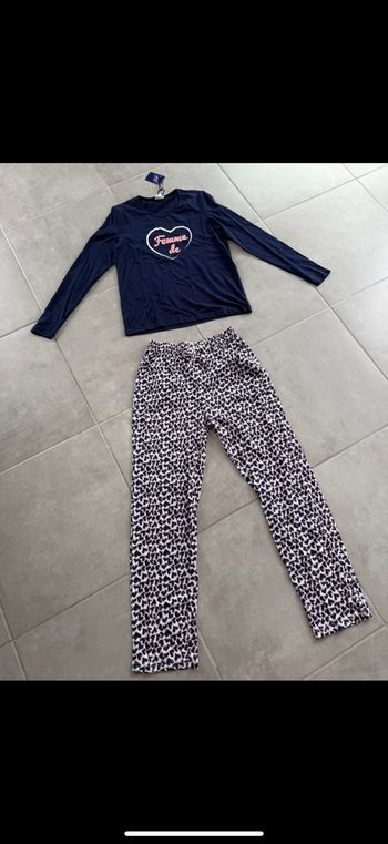 Pyjama 2 pièces Femme de cœur