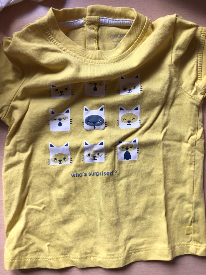 T-shirt chat obaibi fille 6mois