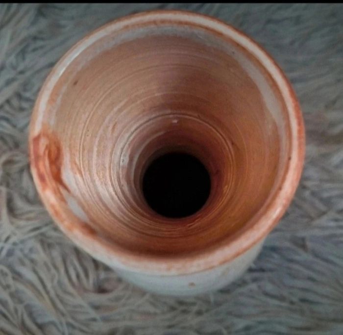 Vase (Les Sables d'Olonne Vendée) avec fausse fleurs vintage - photo numéro 5