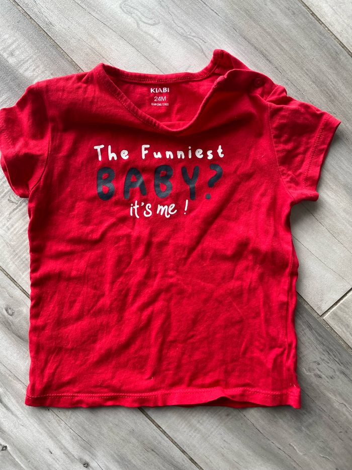 Tee-Shirt garçon T 2 ans Kiabi rouge - photo numéro 4