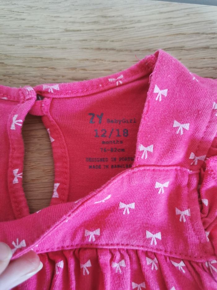 Ensemble été bébé fille 18mois t-shirt et bloomer 12/18 mois zy baby tbe - photo numéro 3